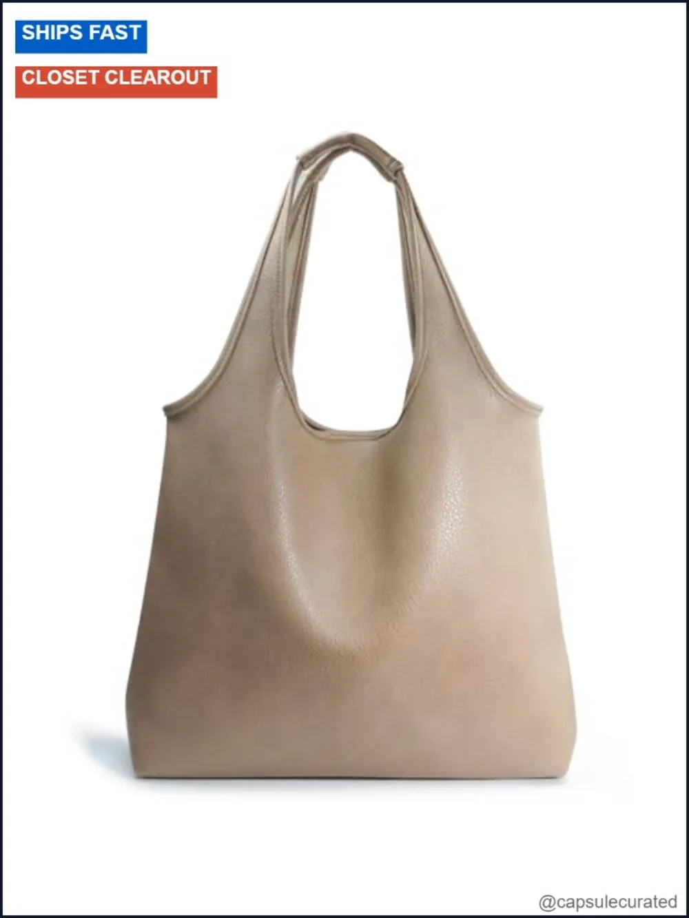 Oversized Hobo Bag Soft Vegan Leather Slouchy Tote for Work Travel